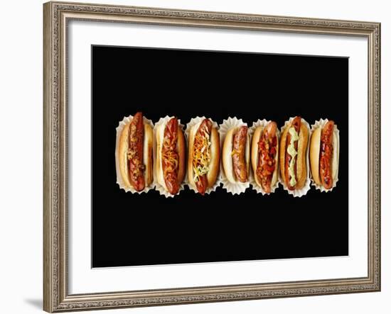 A Row of Hot Dogs-Jim Norton-Framed Photographic Print