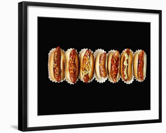 A Row of Hot Dogs-Jim Norton-Framed Photographic Print