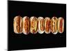 A Row of Hot Dogs-Jim Norton-Mounted Photographic Print