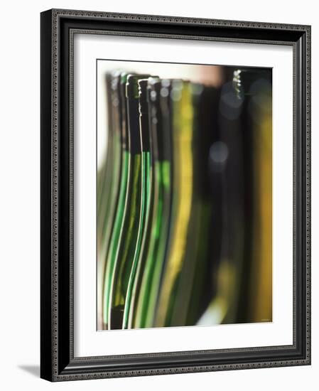 A Row of Riesling Bottles at Henschke Winery, Australia-Steven Morris-Framed Photographic Print