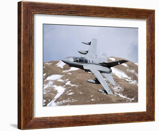 A Royal Air Force Tornado GR4 During Low Fly Training in North Wales-Stocktrek Images-Framed Photographic Print