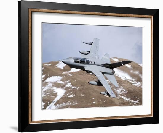 A Royal Air Force Tornado GR4 During Low Fly Training in North Wales-Stocktrek Images-Framed Photographic Print