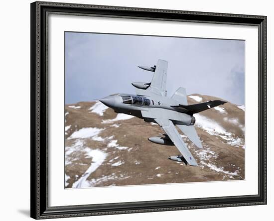 A Royal Air Force Tornado GR4 During Low Fly Training in North Wales-Stocktrek Images-Framed Photographic Print