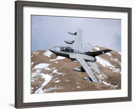 A Royal Air Force Tornado GR4 During Low Fly Training in North Wales-Stocktrek Images-Framed Photographic Print