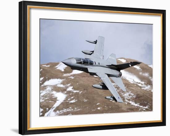 A Royal Air Force Tornado GR4 During Low Fly Training in North Wales-Stocktrek Images-Framed Photographic Print