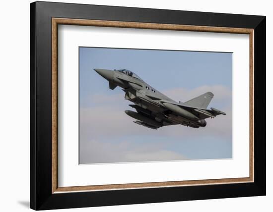 A Royal Air Force Typhoon Fighter Jet Taking Off-Stocktrek Images-Framed Photographic Print