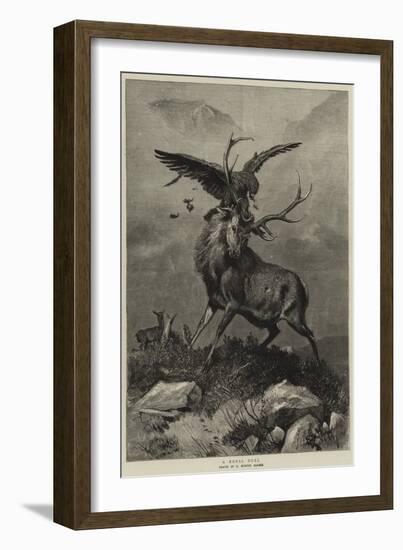 A Royal Duel-Charles Burton Barber-Framed Giclee Print