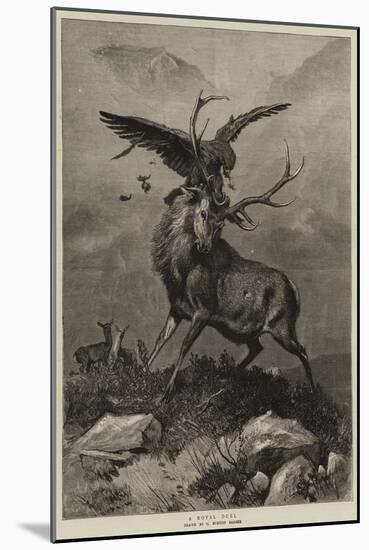 A Royal Duel-Charles Burton Barber-Mounted Giclee Print