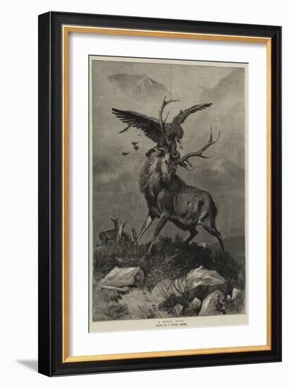 A Royal Duel-Charles Burton Barber-Framed Giclee Print