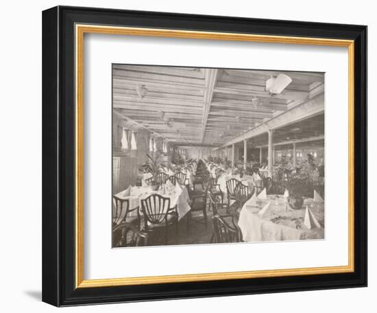 'A Royal Mail Dining Hall', 1914-Unknown-Framed Photographic Print