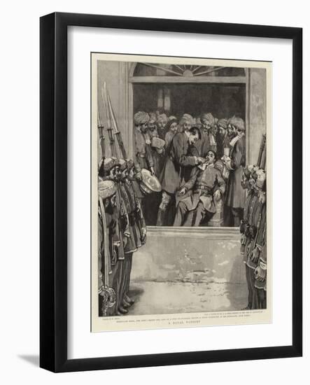 A Royal Patient-William Small-Framed Giclee Print