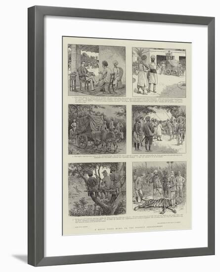 A Royal Tiger Hunt, Or, the Perfect Arrangement-William Ralston-Framed Giclee Print