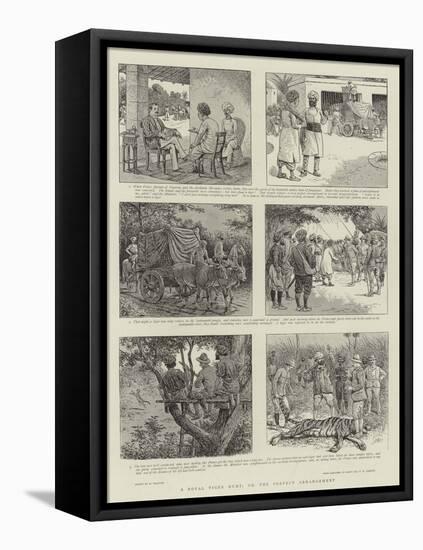 A Royal Tiger Hunt, Or, the Perfect Arrangement-William Ralston-Framed Premier Image Canvas