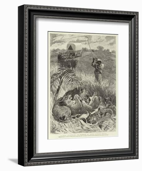 A Rude Awakening, an Incident of South African Travel-null-Framed Giclee Print