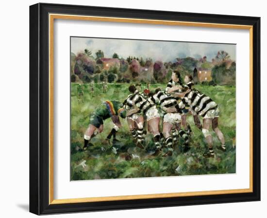 A Rugby Match, 1989-Gareth Lloyd Ball-Framed Giclee Print