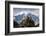 A Ruined Ancient Dzong at Jangothang with the Face of Jomolhari Mountain Visible Behind-Alex Treadway-Framed Photographic Print