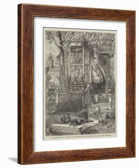 A Runaway Knock-George Cruikshank-Framed Giclee Print