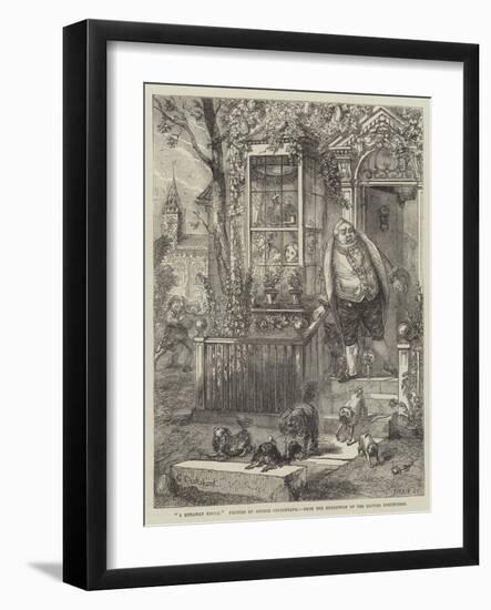 A Runaway Knock-George Cruikshank-Framed Giclee Print