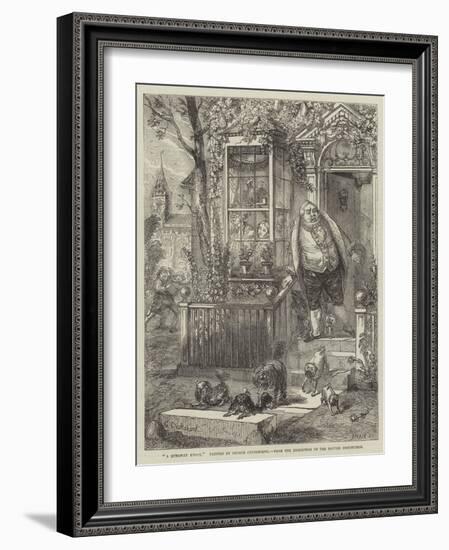 A Runaway Knock-George Cruikshank-Framed Giclee Print