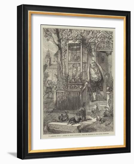 A Runaway Knock-George Cruikshank-Framed Giclee Print