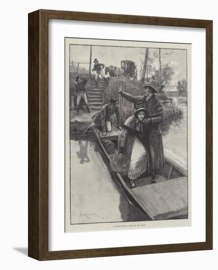 A Runaway Match, Taking to the Water-Amedee Forestier-Framed Giclee Print