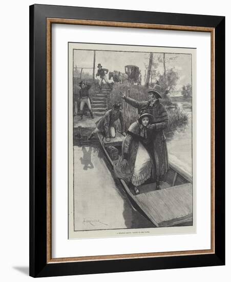 A Runaway Match, Taking to the Water-Amedee Forestier-Framed Giclee Print