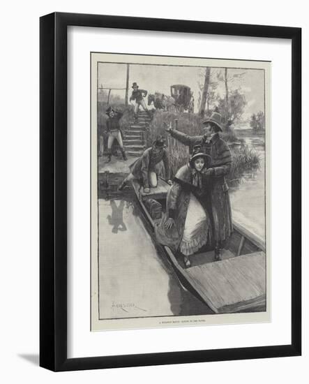 A Runaway Match, Taking to the Water-Amedee Forestier-Framed Giclee Print