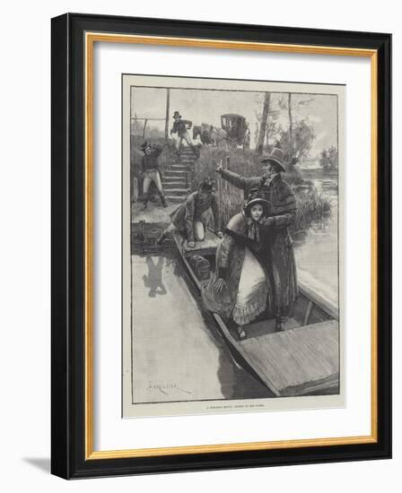 A Runaway Match, Taking to the Water-Amedee Forestier-Framed Giclee Print