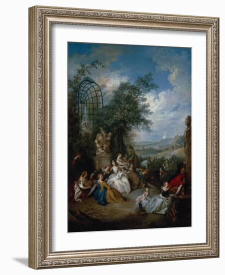 A Rural Celebration; a Fete Champetre-Jan Brueghel the Elder-Framed Giclee Print