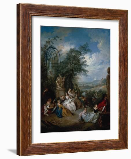 A Rural Celebration; a Fete Champetre-Jan Brueghel the Elder-Framed Giclee Print