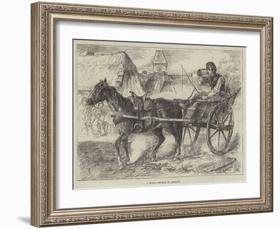 A Rural Postman in Hungary-null-Framed Giclee Print