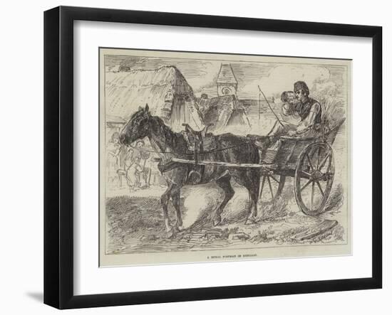 A Rural Postman in Hungary-null-Framed Giclee Print