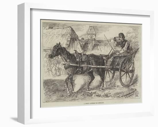 A Rural Postman in Hungary-null-Framed Giclee Print