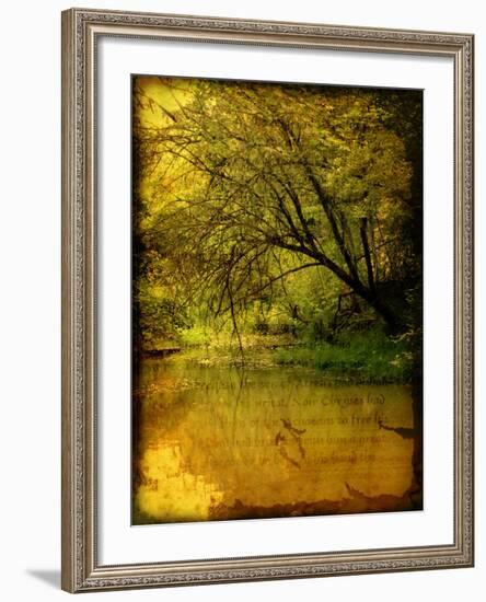 A Rural Scene with a Riverbank-Cristina Carra Caso-Framed Photographic Print