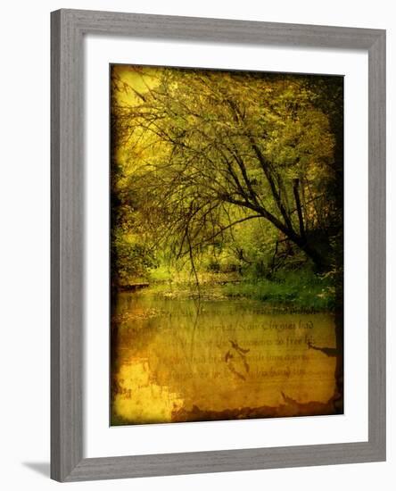 A Rural Scene with a Riverbank-Cristina Carra Caso-Framed Photographic Print