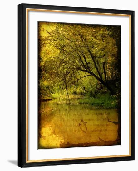 A Rural Scene with a Riverbank-Cristina Carra Caso-Framed Photographic Print