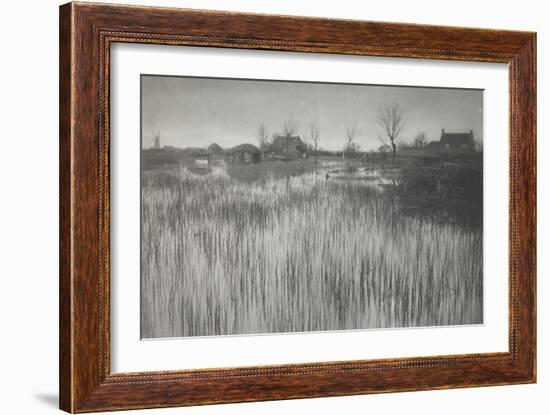 A Rushy Shore, 1886 (Platinum Print)-Peter Henry Emerson-Framed Giclee Print