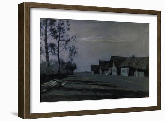 A Russian Village by Moonlight, 1897-Isaak Iljitsch Lewitan-Framed Giclee Print