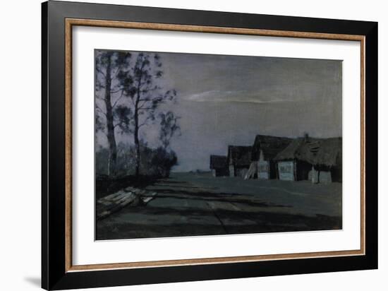 A Russian Village by Moonlight, 1897-Isaak Iljitsch Lewitan-Framed Giclee Print