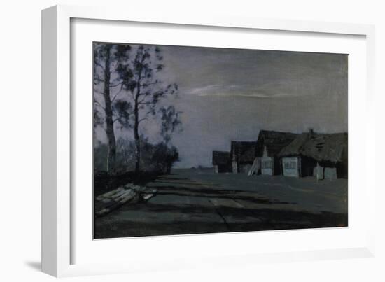 A Russian Village by Moonlight, 1897-Isaak Iljitsch Lewitan-Framed Giclee Print