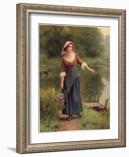 A Rustic Beauty, from the Pears Annual, 1912-William Affleck-Framed Giclee Print