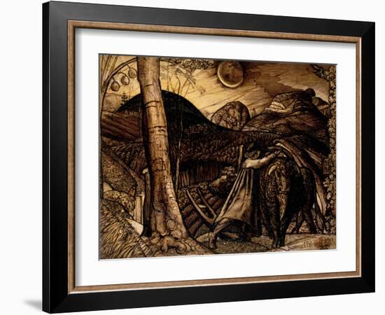 A Rustic Scene, 1823-Samuel Palmer-Framed Giclee Print