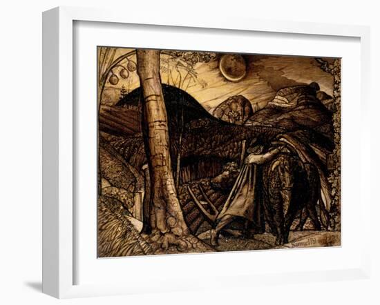 A Rustic Scene, 1823-Samuel Palmer-Framed Giclee Print