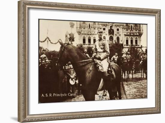 A.S.R. Principele Carol, Adel Rumänien, Pferd, Parade-null-Framed Giclee Print
