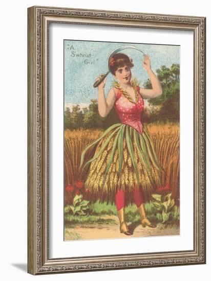 A S'Wheat Girl-null-Framed Giclee Print