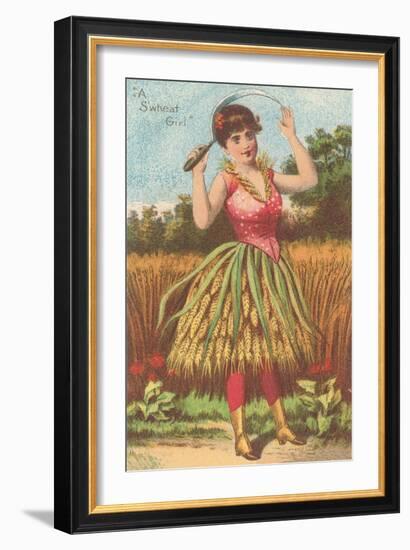 A S'Wheat Girl-null-Framed Giclee Print