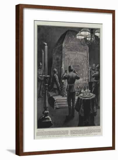 A Sacred Duty for Mahomedan Police, Guarding the Holy Carpet at Cairo-Alexander Stuart Boyd-Framed Giclee Print