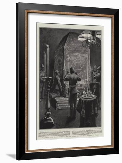 A Sacred Duty for Mahomedan Police, Guarding the Holy Carpet at Cairo-Alexander Stuart Boyd-Framed Giclee Print