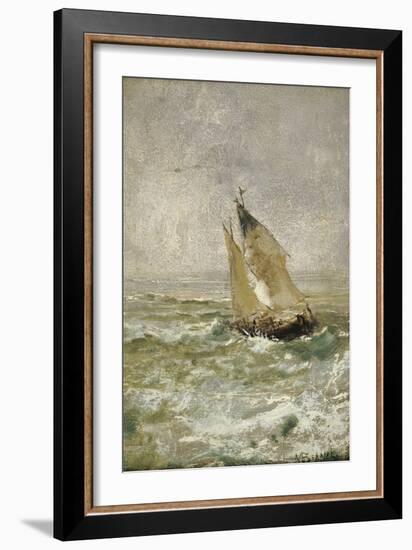 A Sailing Boat in a Choppy Sea-Mose Bianchi-Framed Giclee Print