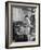 A Sailor Pressing Uniform Trousers in the Tailor Shop of a US Navy Cruiser-null-Framed Photographic Print